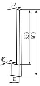 Kanlux 38891 - LED Venkovní nástěnné svítidlo YALTE LED/8W/230V 3000K IP54 černá
