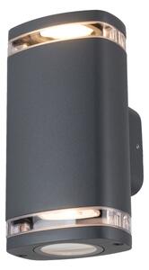 Kanlux 38887 - Venkovní nástěnné svítidlo ZEVI 2xGU10/10W/230V IP54 antracit