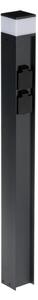Kanlux 38767-Venkovní lampa se 2 zásuvkami DASTEN 1xG9/11W/230V 80 cm IP44 černá