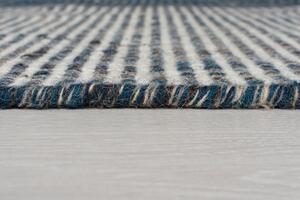 Flair Rugs koberce AKCE: 60x200 cm Ručně všívaný kusový běhoun Indira Blue - 60x200 cm
