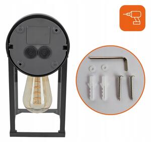 Venkovní nástěnná lampa 1xE27/25W/230V IP54 černá
