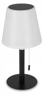 LED Stmívatelná solární lampa LED/2W/5V USB 1200 mAh IP44 bílá/černá