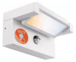 LED Venkovní nástěnné svítidlo se senzorem LED/25W/230V IP54 bílá