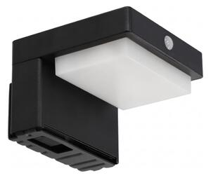 LED Solární nástěnné svítidlo se senzorem LED/5W/3,7V 2000 mAh IP44 černá