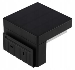 LED Solární nástěnné svítidlo se senzorem LED/5W/3,7V 2000 mAh IP44 černá