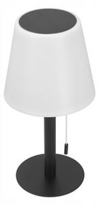 LED Stmívatelná solární lampa LED/2W/5V USB 1200 mAh IP44 bílá/černá