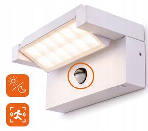 LED Venkovní nástěnné svítidlo se senzorem LED/25W/230V IP54 bílá
