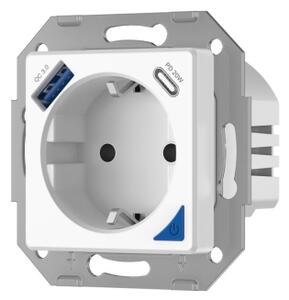 Immax NEO 07801L - Chytrá zásuvka 16A/230V + 1xUSB-A+1xUSB C Tuya SCHUKO