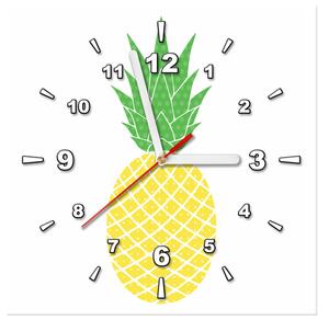 Obraz s hodinami Ananas Rozměry: 30 x 30 cm