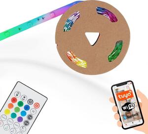 BRILO 2313-150 Digitální RGB LED pásek s hudebním senzorem 500 cm 0,12W bílé - BRILO