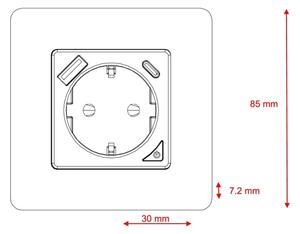 Immax NEO 07800L - Chytrá zásuvka 16A/230V + 1xUSB-A+1xUSB C