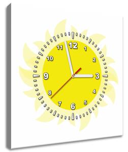 Obraz s hodinami Sluníčko Rozměry: 40 x 40 cm