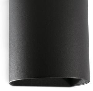FARO 40523 - Nástěnné svítidlo SOLE 1xGU10/8W/230V černá kulatý
