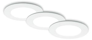 BRI 7034-036 CCT LED vestavná svítidla sada, pr.9,2 cm, 3x LED, 4,8 W, 450 lm, bílé - BRILONER