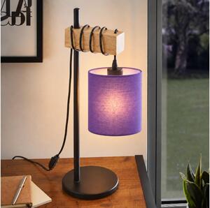 BRILAGI - Stolní lampa NUBILA 1xE27/40W/230V hnědá/černá/fialová