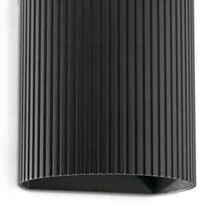 FARO 40527 - Nástěnné svítidlo SOLE 1xGU10/8W/230V černá vroubkovaná kulatý