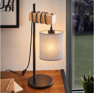 BRILAGI - Stolní lampa NUBILA 1xE27/40W/230V hnědá/černá/šedá