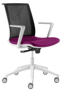 LD SEATING - Kancelářská židle LYRA NET 213-F80 - bílý rám