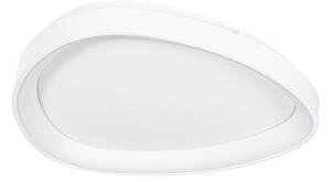 LED stropní svítidlo Triangulo, bílé, 42 cm, 3stupňové stmívatelné – Lindby Lindby, Triangulo, stmívatelné, Bílá, Obývací pokoj, Plast, Moderní