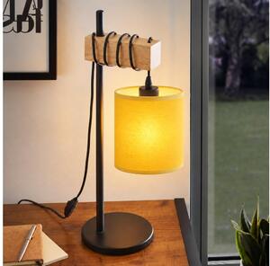 BRILAGI - Stolní lampa NUBILA 1xE27/40W/230V hnědá/černá/žlutá
