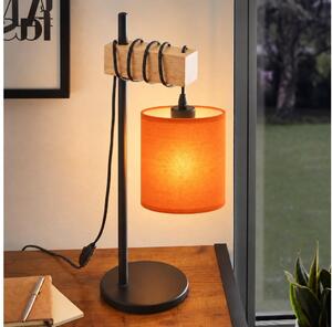 BRILAGI - Stolní lampa NUBILA 1xE27/40W/230V hnědá/černá/oranžová