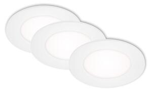 BRI 7125-436 AKCE - 3ks sada LED vestavná svítidla pr. 8,6 cm 3x 3W bílé - BRILONER