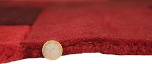 Flair Rugs koberce Ručně všívaný kusový koberec Abstract Collage Red ROZMĚR: 90x150