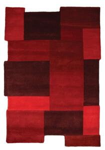 Flair Rugs koberce Ručně všívaný kusový koberec Abstract Collage Red ROZMĚR: 150x240