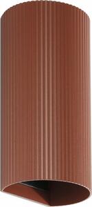 FARO 40545 - Nástěnné svítidlo SOLE 2xGU10/8W/230V cihlová vroubkovaná kulatý
