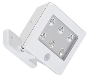 BRI 2276-066 LED venkovní svítidlo s čidlem 12 cm 6x0,06W 7lm bílé - BRILONER