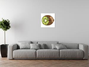 Obraz s hodinami Kiwi Rozměry: 40 x 40 cm