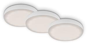BRI 7061-436 3ks sada LED vestavné svítidlo, pr. 7,5 cm, 3 W, 350 lm, bílé - BRILONER