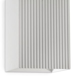 FARO 40565 - Nástěnné svítidlo SOLE 2xGU10/8W/230V bílá vroubkovaná hranatý
