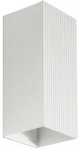 FARO 40565 - Nástěnné svítidlo SOLE 2xGU10/8W/230V bílá vroubkovaná hranatý