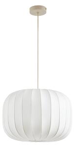 Závěsná svítidlo Lucande, Bridget, stmívatelné, Bílá, Obývací pokoj, Tkanina / Textil, Skandinávský