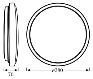 Ledvance - LED Stropní svítidlo ORBIS LONDON LED/16W/230V bílá