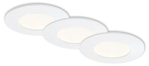 BRI 7282-036 3ks sada LED vestavné svítidlo, pr. 8,5 cm, 6 W, bílé - BRILONER