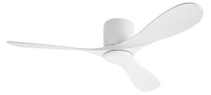 Stropní ventilátor Solenus, matná bílá, 3 lopatky, tichý – Lucande Lucande, Solenus, Bílá, Obývací pokoj, Plast, Moderní