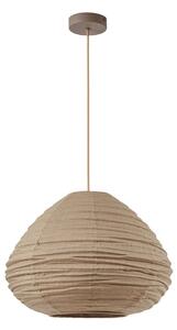 Závěsná svítidlo Lindby, Autumn, stmívatelné, Šedá, Obývací pokoj, Tkanina / Textil, Skandinávský
