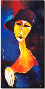 Obraz Tajemná neznámá (1dílný) - Modigliani - portrét ženy
