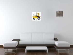 Obraz s hodinami Traktor Rozměry: 40 x 40 cm