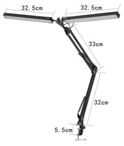 LED Stolní lampa s klipem 2xLED/10W/230V 2800-6800K