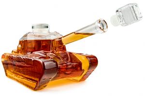 Skleněný karafa na whisky – SKLENĚNÝ vojenský TANK 1 L - 959 - 381 - 408