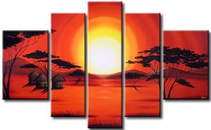 Obraz Červený západ slunce