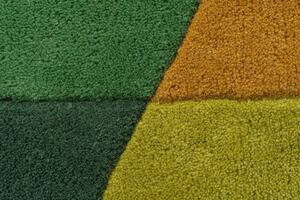 Flair Rugs koberce Ručně všívaný kusový koberec Illusion Prism Green/Multi - 80x150 cm