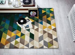 Flair Rugs koberce Ručně všívaný kusový koberec Illusion Prism Green/Multi ROZMĚR: 160x220