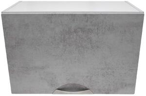 Horní skříňka výklopná barva beton korpus šedý 60 cm
