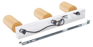 Brilagi - Bodové svítidlo SELE 3xGU10/30W/230V bílá/dekor dubu