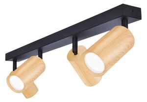 Brilagi - Bodové svítidlo SELE 4xGU10/30W/230V černá/dekor dubu