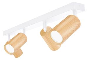 Brilagi - Bodové svítidlo SELE 4xGU10/30W/230V bílá/dekor dubu